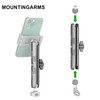 FANAUE Aluminum Mounting Arm - Dual 20mm Socket Ends for