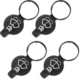Lid for Wiper Water Reservoir, Set of 4, Splash Water Cap, Windscreen Washer Container, Universal Windscreen Washer Cover Made of High-Quality Plastic, Tight and Durable, Ideal for Car Owners