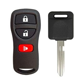 1x New Replacement Keyless Remote with Ignition Key Compatible With & Fits For Nissan ID 46 Chip N104T