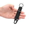 EKLOEN 2 Pack Paracord Carabiner Survival Keychain Lanyard with Firestarter