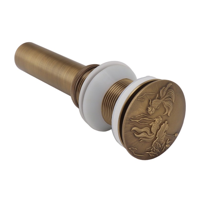 Bathroom Kitchen Sink Drain All Copper Pop Up Sink Drain