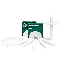 Concordia Supply 5" Candlelight Candles & Paper Drip Protectors (Set of 250) - Convenient for Candlelight Service, Church Vigil, Memorial Candles, Congregational Candles, Christmas Eve Candles