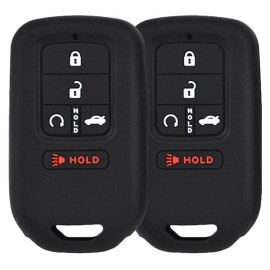 XUKEY 2Pc Remote Silicone Key Case Fob Cover For Honda Civic Accord Pilo CR-V 2021