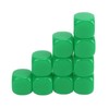 RiToEasysports 30pcs 16mm Plastic Rounded 6 Sided Blank Dice Set