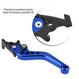 1 Pair Motorcycle Clutch Brake Handle Levers Universal CNC Aluminum Alloy Double Disc Brake Lever for GY6 Xmax 400 (Blue)+msx125 Blue Brake Lever