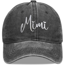 Jumsky Women's Nana Grandma Baseball Cap Adjustable Washed Dad Hat Snapback, Clear, One Size