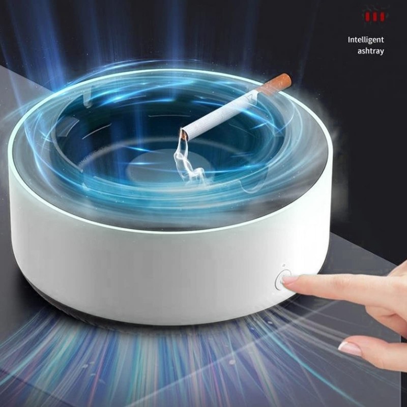 Multifunctional Smart Ashtray Self Extinguishing Negative Ion Air Purifier for