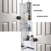 Gobrico 3 Pack Oval Egg Privacy Door Knobs Black Door