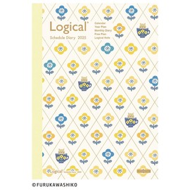 Logical Diary 2025 Monthly Note Type F/B6/Flower NS-B602-25FA2 [PT1]
