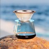 Pour Over Coffee Dripper Cone forstanley cup accessories,Without Filter Stainless