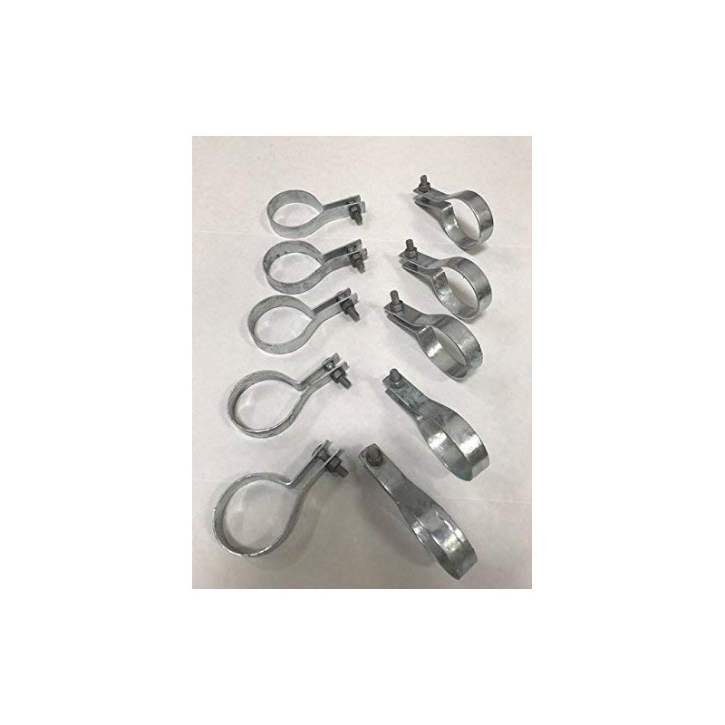 FENCESMART4U (10 Pack) Tension Bands with Bolts & Nuts for