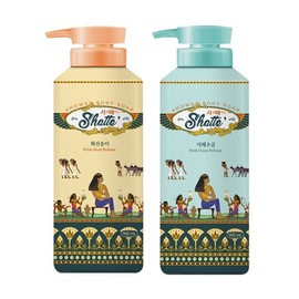 Mugunghwa Shower Exfoliating Soap, 900g x 2 (Dead Sea Salt Base) Volcanic Scoria)