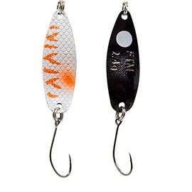 Fishing Tackle Max FTM Spoon Hammer UV Blinker 3.2 g - White/Orange/Black Trout Blinker