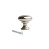 HARMAC HOUSE Round Cabinet Knobs 10 Pack Brushed Nickel Pull