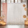 20x10ft White Tulle Backdrop Curtain with Lights String for Parites,