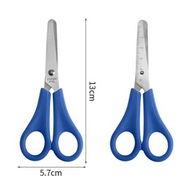 4 Pcs Kids Scissors Children Blunt tip Safety Scissors with cm Scale Steel Preschool Plastic Handle Handmade Scissors for Scrapbooking Art DIY Craft Students Teaching Favor Supplies