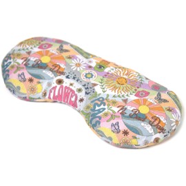 Organic Eye Pillow "Flower-Power" - Cooling Mask & Cooling Pad for the Eyes. The Natural Alternative to Gel Eye Mask - Linseed Pillow