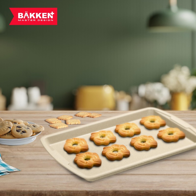 Bakken Swiss Cookie Sheet 3 Piece Set - Non-Stick, Stackable