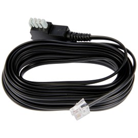 Wentronic TAE Connection Cable (TAE-N Plug with Bridge Contact to Western Plug) 6m Black