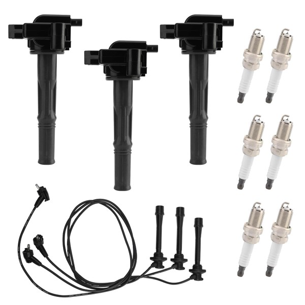 HQPASFY Ignition Coil UF156 & Iridium Spark Plug & Wires