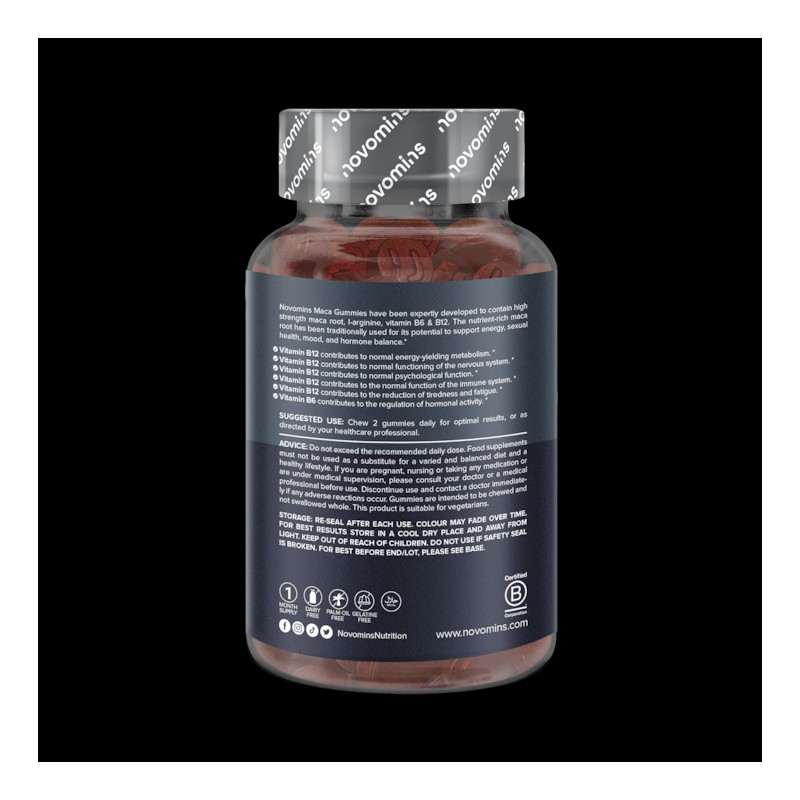 Novomins Maca 60 Gummies