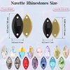 Horse Eye Rhinestones Flatback Sew on Rhinestone with 2 Holes