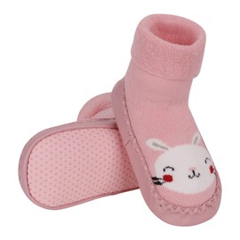 FakeFace Anti Slip Infant Baby Floor Sock Slippers Thicken Kids Ankle Knitted Boots Shoes Walking Slipper Socks Newborn Thermal Socks