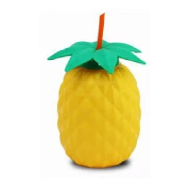 KFMX 2 Vasos Piña Tropical Hawaiiana Aloha Fiesta Bebida Playa