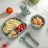 6 Pieces Silicone Baby Feeding Set，Baby Led Weaning Supplies，Utensils Food