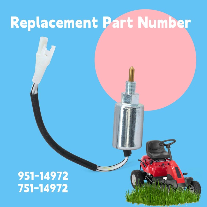 951-14972 Carburetor Solenoid Valve Compatible with CUB Cadet XT1-LT42 XT1-LT46