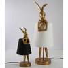 NorDiem Cute Rabbit Animal Table Lamp,Big Size 25.6", Gold Resin