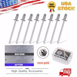 Unbranded 8pcs Nos Dash Rivets Stainless Steel for GM Ford Chrysler AMC Door Tag W/box US