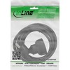 InLine® Schuko power extansion cable, black, 2m, with children protection