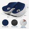 Ergonomic Memory Foam Seat Cushion with Adjustable Width & Dual