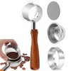 MZDMY 51mm Bottomless Portafilter with 3 Ears Fit for Delonghis