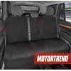 Motor Trend Waterproof Universal Rear Bench Seat Cover Red Stitching
