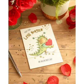 UK Greetings Valentine's Day Card from Son/Daughter - Little Monster Design