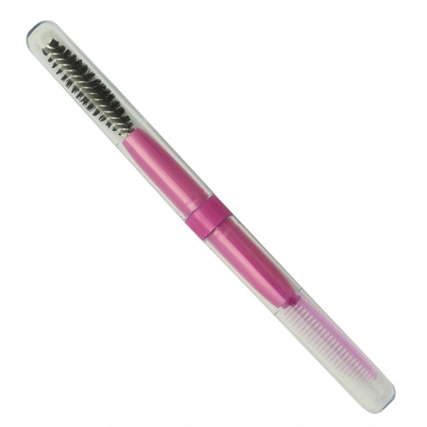 Shishida Seishindo MP-323 Makeup Brush, Screw Brush & Comb, Made in Japan, Pink