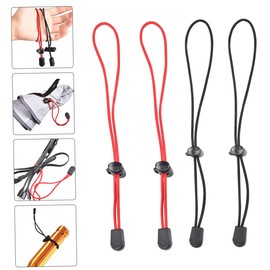 DOITOOL Elastic Bungee Cord 4pcs Tie Down Straps for Backpack Trekking Poles Camping Picnic Outdoor Use