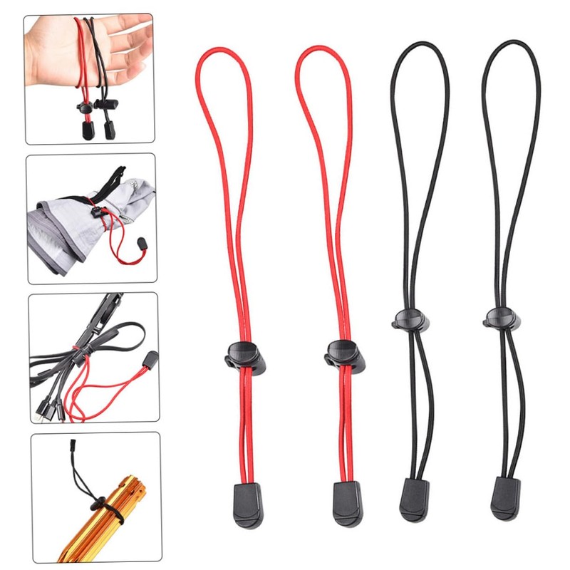 DOITOOL Elastic Bungee Cord 4pcs Tie Down Straps for Backpack