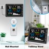Urageuxy Wireless Weather Station with Indoor Outdoor Thermometer, Atomic Clock,
