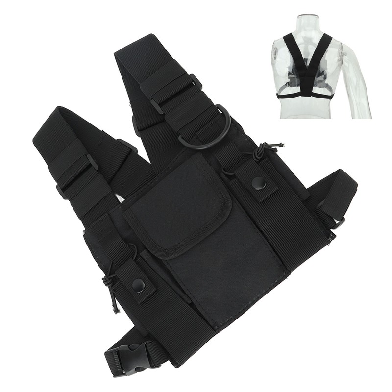 Multifunctional Chest Pack Front Chest Backpack Running Vest Bag for