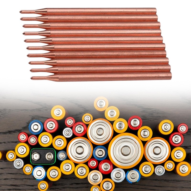 Harilla 10pcs Spot Welding Pin Accessories Copper Welding Rod Tool