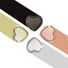 2 Packs Glossy Finish Love Heart Shaped Cell Phone Ring
