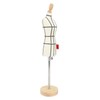 Miniature Dress Form with Stand Wood Base Sewing Mannequin Body