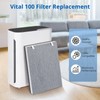 4 Pack Vital 100 Replacement Filter Compatible with LEVOIT Vital