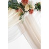 Floroom Wedding Arch Draping Fabric 3 Panels 20Ft Chiffon Fabric