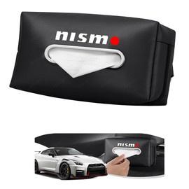 BLOKISAN Car Tissue Case, For All Series, Tissue Holder, Leather Material, Waterproof, Easy One Hand Operation, Exclusive Logo, Easy Installation, Enhances Your Car Interior Quality