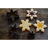 Neustanlo Snowflake Cookie Cutter Ice Crystal Set of 3 Stainless