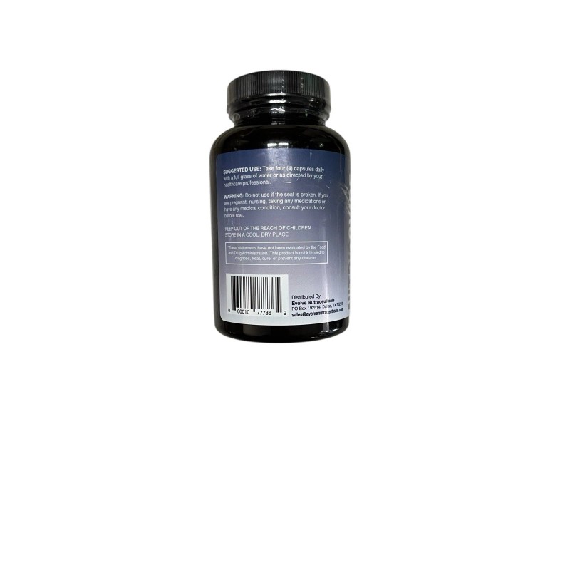 Evolve Nutraceuticals Nitric oxide 120ct Veggie Capsules